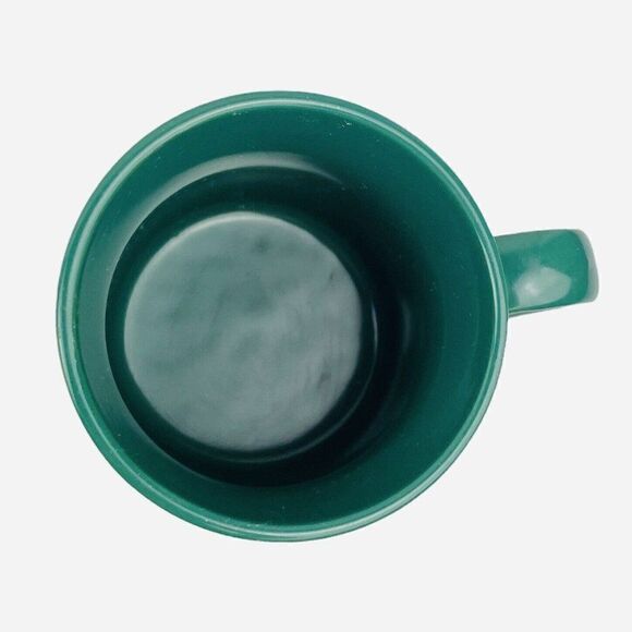 Vintage 80s KGG Handarbeit Green Mug Woman Germany Nagel Car Duesenberg Art Deco - Picture 6 of 10